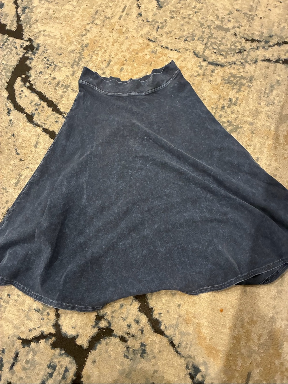 Hardtail washed Navy Circle Skirt